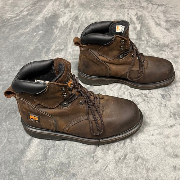 Timberland PRO 12W Work Boots Leather Electrical Safety Steel Toe Direct Attach - Picture 7 of 13